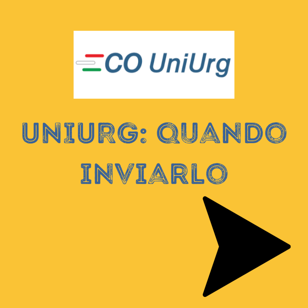 Uniurg: quando inviarlo