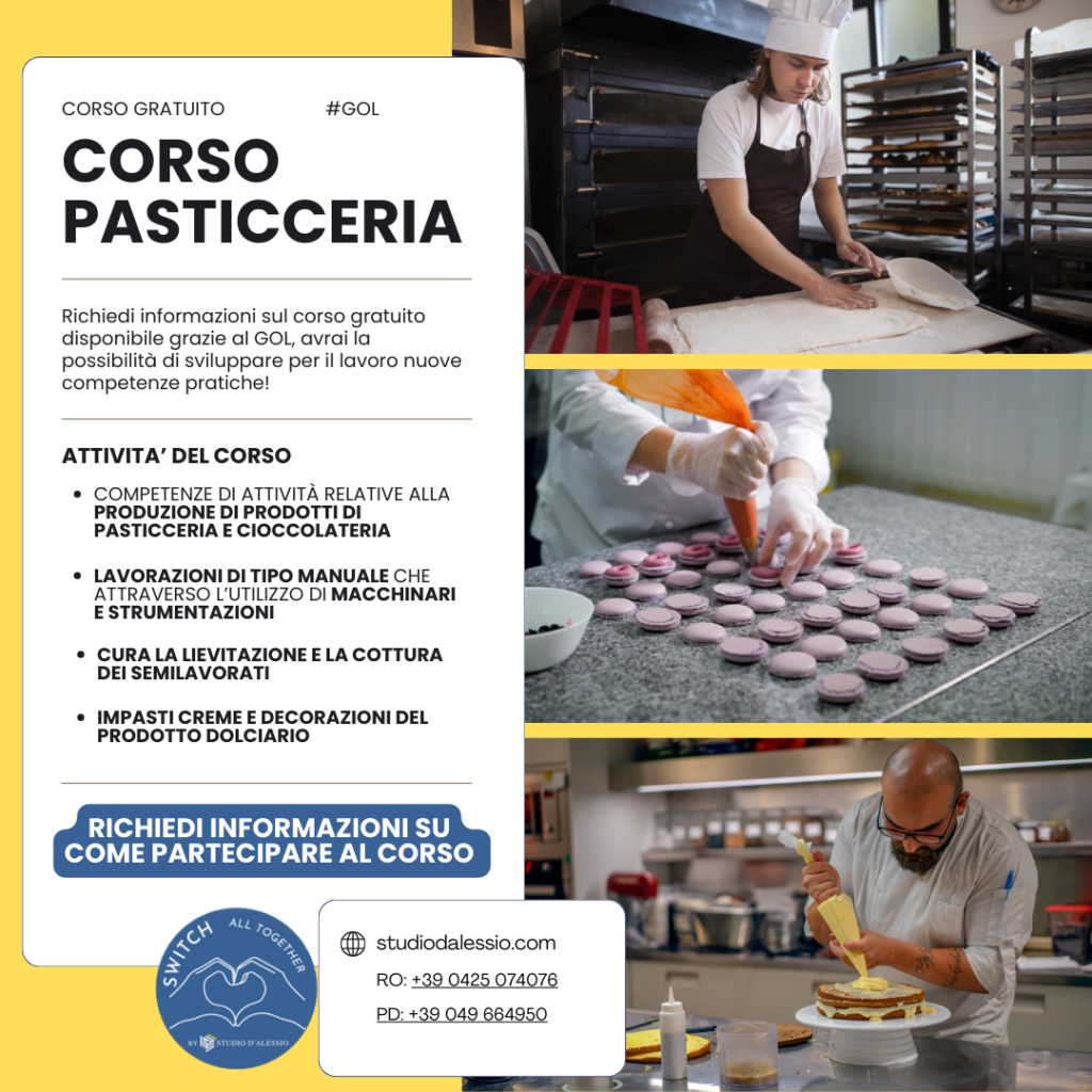 Formazione Gol - Corso Pasticceria